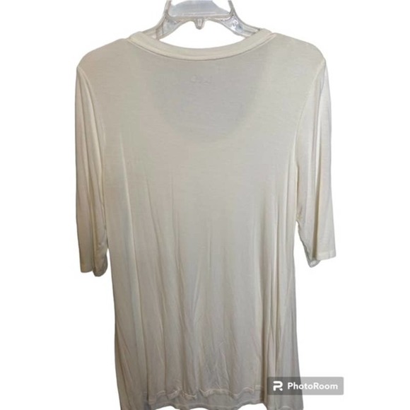 Logo by Lori Goldstein Off White SZ Medium Elbow Sleeves - Picture 2 of 3